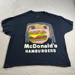Travis Scott x CPFM x McDonald's Men's - Black - Burger Mouth T-Shirt Size: XXL - Picture 1 of 6