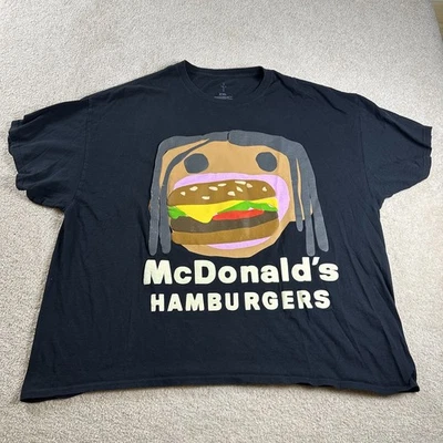 Travis Scott x CPFM x McDonald's Men's - Black - Burger Mouth T-Shirt Size: XXL - Image 1 of 4