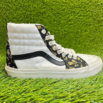 Vans Sk8-Hi Mujer Talla 8 Blanco Negro Informal Zapatos de Skate Tenis Foto 1 de 4