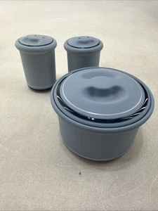 Genesis Blue 5244 Arita Runde Zuckerdose mit Deckel 2,5" Hoch Versand GEBRAUCHT Japan - Bild 1 von 8