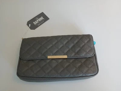 Damisela en Defensa Ocultar Llevar Acolchado Bolso de Mano Cartera The Daphne Gris Foto 1 de 4