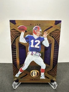 2021 Panini Gold Standard Football Jim Kelly Gold /10 Buffalo Bills #12 - Picture 1 of 2