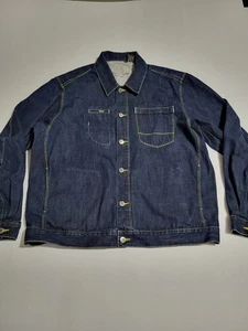 (#C) Mecca Heavyweight Denim Shirt Size Men's Xl Blue Button Down 100%Cotton - Picture 1 of 8