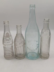 Vintage Gran’pa Grafs / Wausau / Baraboo / Waushara  Glass Beverage Bottles LOT - Picture 1 of 10