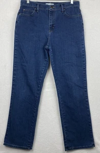 Lee Jeans Relaxed Fit At the Waist Women 12 Dark Wash 3051867 34X31 READ - Picture 1 of 8