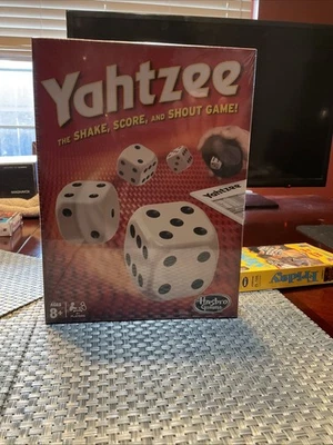 YAHTZEE Dice Game Hasbro Parker Brothers Ages 8+ BRAND NEW SEALED - Image 1 of 3