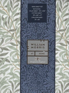 William Morris & Company King Bettwäsche Set Willow Bough Salbeigrün 4-teilig Cottage - Bild 1 von 9