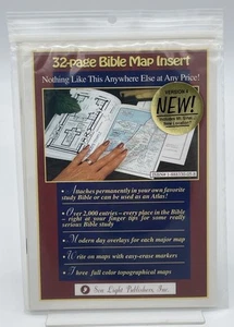 32 Page Bible Map Insert / Atlas Version 4 by Son Light Publishers Inc. 1998 NEW - Foto 1 di 2