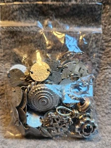 Coin charms Dangle Earrings Faux tin coins W/post and Hooks Assortment Silver - Picture 1 of 2