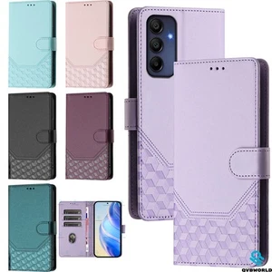 For Samsung A17 A16 A15 A06 A56 A54 A14 A13 Flip Leather Case Wallet Stand Cover - Picture 1 of 18