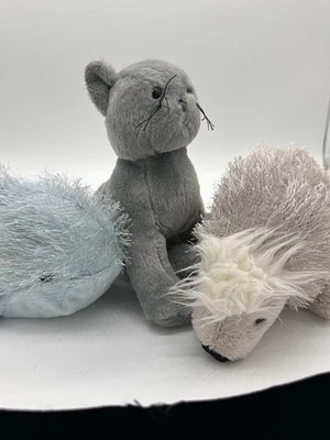 Ganz Webkinz Plush Lot – Gray Cat, Blue Seal & Hedgehog – No Codes - Image 1 of 4