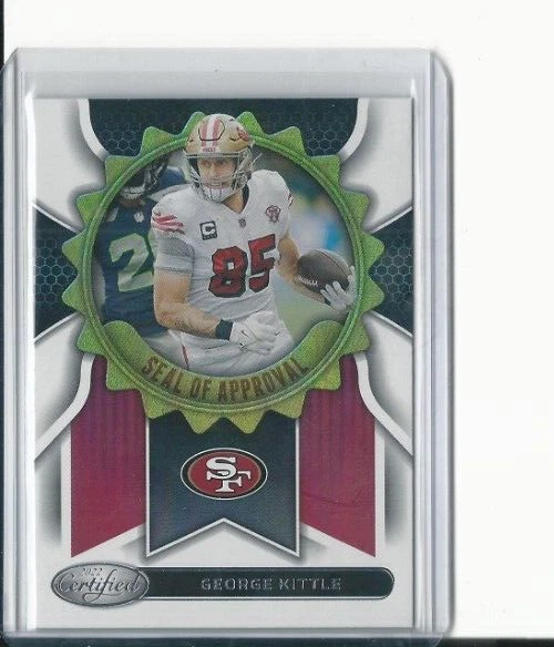 2022 Panini Certified GEORGE KITTLE Seal of Approval Insert SP SA-15 49ers - Image 1 of 1