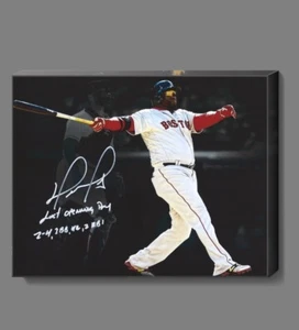 David Ortiz Boston Red Sox Canvas Print Wall Art 11 X 14" Inch. - Picture 1 of 4