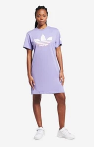 Adidas Originals Women's Long Dress T-shirt RRP £49.99 - Picture 1 of 4