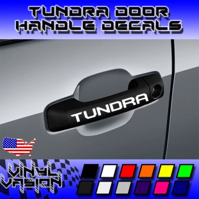 4x Door Handle Decal Sticker for Toyota Tundra 2014-2019 TRD PRO OFFROAD SR SR5  Foto 1 de 3