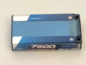 LRP LiPo 1S 3.7V 7500mAh CCL 1/12 No Box LRP430224B - Picture 1 of 2