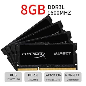 For 8GB 16GB DDR3-1600 PC3L-12800 204Pin 1.35V SO-DIMM Laptop Memory lot - Picture 1 of 10