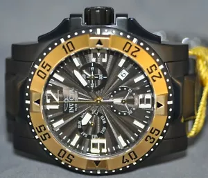 Invicta Men's Excursion Chronograph Black Dial Black Stainless Steel Watch 23906 - Picture 1 of 5