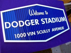 DODGERS 3D Welcome To vintage sign art baseball HOF LA Los Vin Scully Angeles - Picture 1 of 12