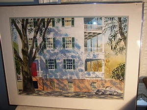 Vintage American Watercolor Painting Peoria Illinois Artist A.P. Pete Bennett - Picture 1 of 7