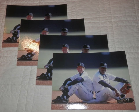 Alan Trammell Lou Whitaker Detroit Tigers Postcard Set of 4 COUNT Note Cards Cover