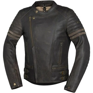 IXS Herren Motorrad Jacke Andy Gr 50 Biker Chopper Lederjacke im Used-Look braun - Bild 1 von 4