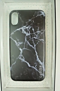 CaseOx Modern Series iPhone x Black and White Smoke Case - Picture 1 of 3