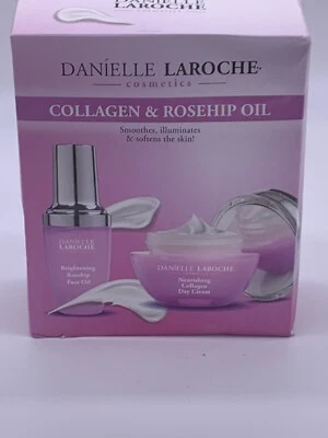 Danielle Laroche 胶原蛋白和玫瑰果油面部精华液组合 1.0 盎司和 1.69 盎司 — 第 1/4 张图片