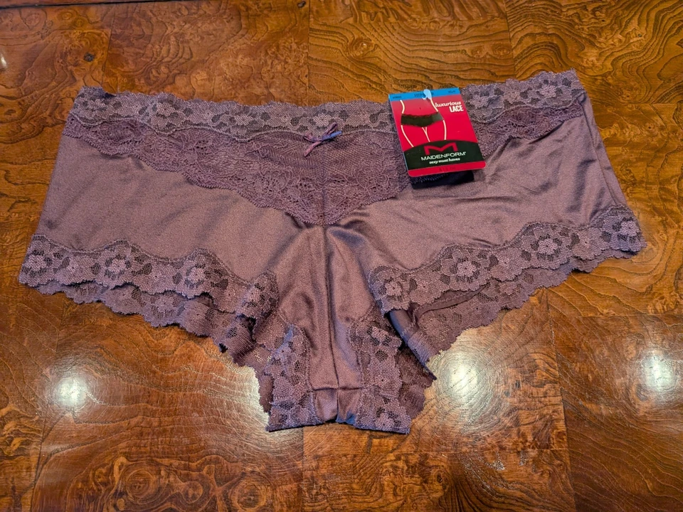 Maidenform Women Cheeky Lace Hipster Panty Underwear 40823 Small 5 Purple Lilac
