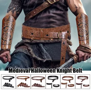 Retro mittelalterliche Krieger Ritter Taillengürtel Halloween Spinne geprägt Cosplay Requisite - Bild 1 von 18