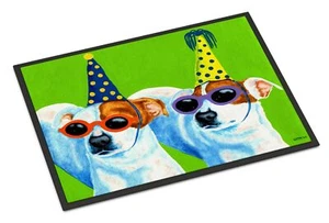 Caroline's Treasures AMB1441MAT Party Animals Jack Russell Terriers Doormat 1... - Picture 1 of 6