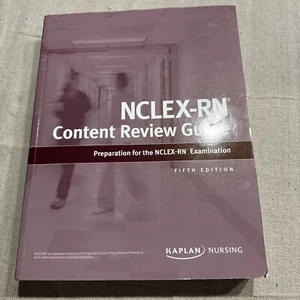 Kaplan Nursing. NCLEX-RN Content Review Guide. Fifth Edition. Paperback - Picture 1 of 3