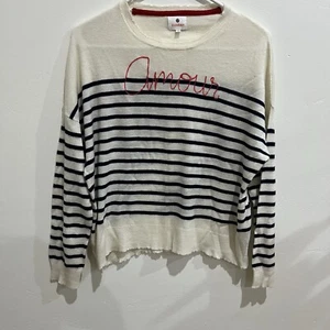 Sundry Anthropologie XS Merino Wool And Cashmere Lightweight Striped Sweater - Picture 1 of 7