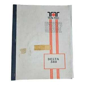 Ten-Tec Ten Tec Delta 580 Owner's Manual Original Early Buyer Rush Edition (1/3) - Picture 1 of 3