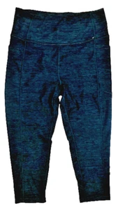 VICTORIA'S SECRET SPORT 3/4 HIGH RISE LEGGINGS ONYX GRAY HEATHER SIZE 10/MEDIUM - Picture 1 of 2