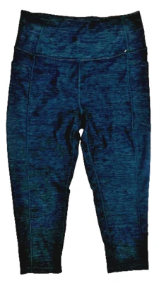 VICTORIA'S SECRET SPORT 3/4 LEGGINGS TIRO ALTO ÓNIX GRIS JASPEADO TALLA 10/MEDIANO Foto 1 de 2