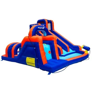 Hapcap Inflatable Water Slide Pool Obstacle Course Park with Blower,13' x 13' - Picture 1 of 10