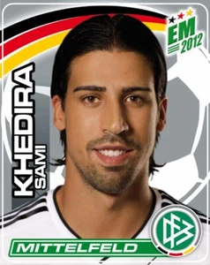 Ferrero Teamsticker Fußball EURO 2012 Nr. 23 Sami Khedira Portrait Sammelbild - Picture 1 of 1