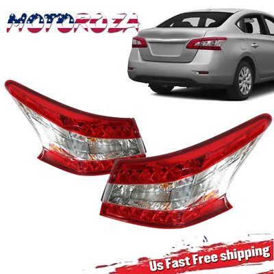 Pair LED Tail Light For 2013-2014 Nissan Sentra LH RH Outer Tail Light - Image 1 of 4