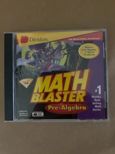 Davidson Math Blaster PRE-Algebra & Word Problems CD ROM NICE disc! - Picture 1 of 7