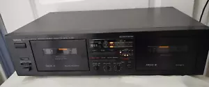⭐Yamaha Natural Sound Stereo Double Cassette Deck Dolby Reverse HX Pro K-65⭐ - Picture 1 of 6