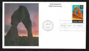 #3024 32c -Utah Statehood Mystic FDC - Picture 1 of 2