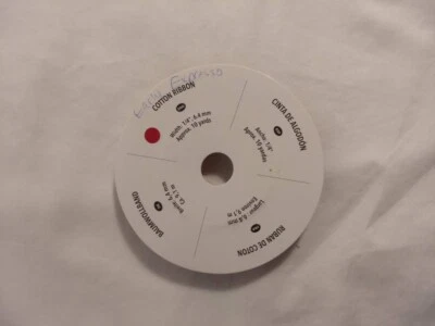 Cinta de algodón estampada 1/4" (un cuarto de pulgada), ligeramente usada Foto 1 de 4
