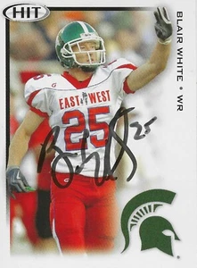 Blair White Michigan State Spartans carta rookie autografata personalmente - Foto 1 di 1