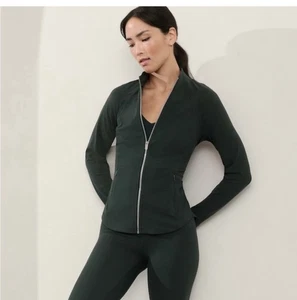 Athleta Salutation Jacket Small Green NWT - Picture 1 of 6