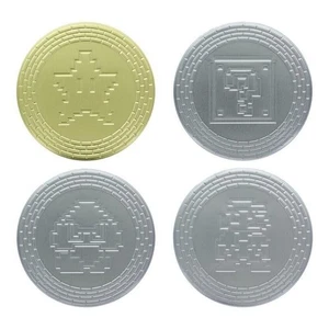 Super Mario Brothers Metal Coasters Star Coin Paladone 98956 - Picture 1 of 2