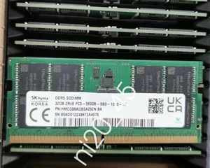Portátil SK Hynix 32 GB DDR5 5600 SODIMM RAM 2Rx8 PC5-5600B HMCG88AGBSA092N 262 pines - Imagen 1 de 4