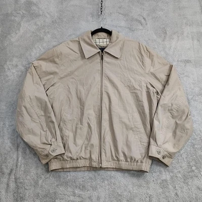'London Fog Khaki/Tan Harrington Bi Swing Bomber Jacket Men's Size M Lined - Image 1 of 4