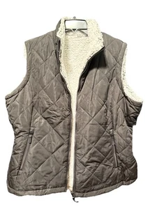 FREE COUNTRY BROWN WOMEN’S REVERSIBLE VEST - BRAND NEW! XL NWT - Picture 1 of 6