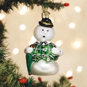 Sam der Schneemann Glas Ornament - Bild 1 von 2